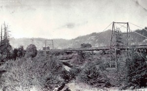 Old photo of a bridge
