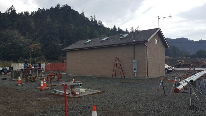 Photo of facility under construction
