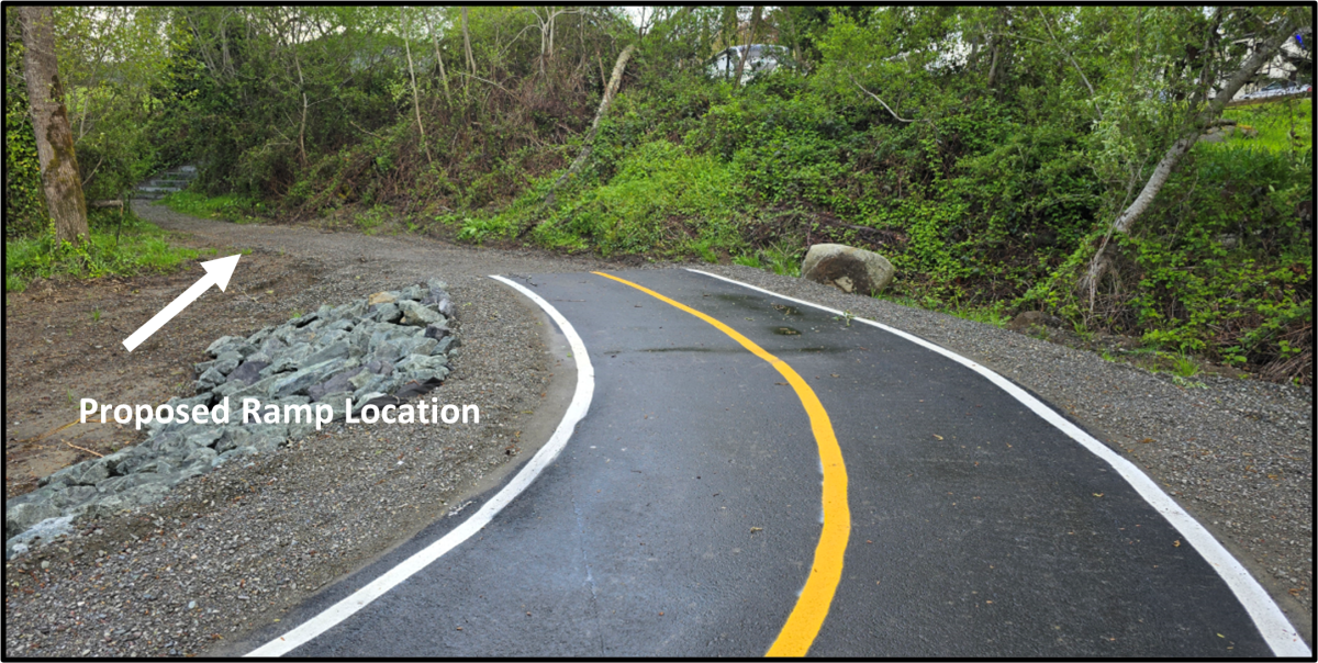 Proposed Ramp Location up to Davis Street